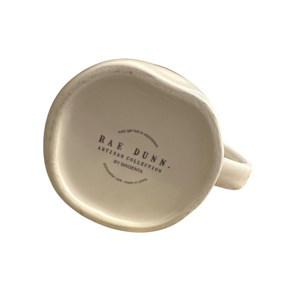 Rae Dunn Artisan Collection Ceramic Mug With "Little" Text In Neutral White - Picture 3 of 4